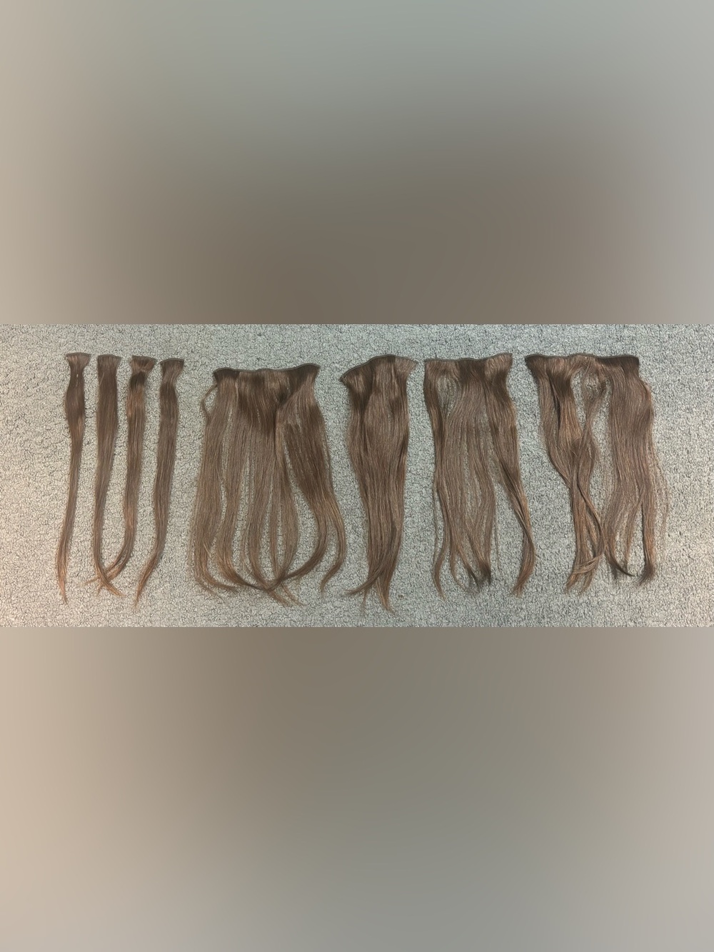 Euronext 100% Human Hair Extensions Remy Straight 16” Clip-In Medium Brown